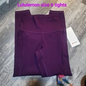 Brand new size 6 Lululemon tights
